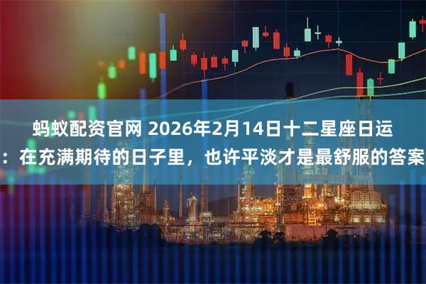蚂蚁配资官网 2026年2月14日十二星座日运：在充满期待的日子里，也许平淡才是最舒服的答案